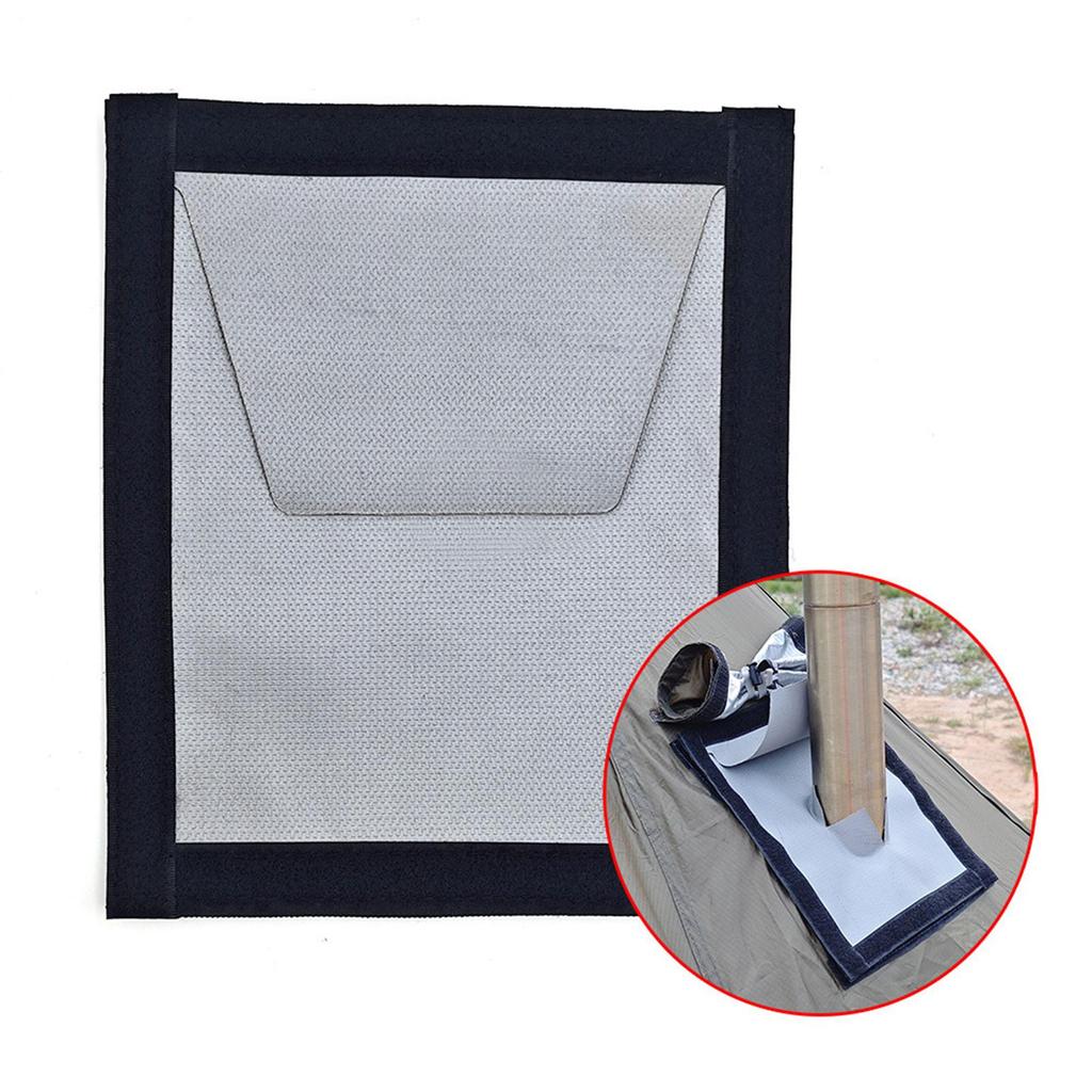 [hellery] Kit De Tomada De Fogão De Ventilação De Tubo À Prova De Fogo Pano De Proteção Contra Chuva Resistente Ao Calor