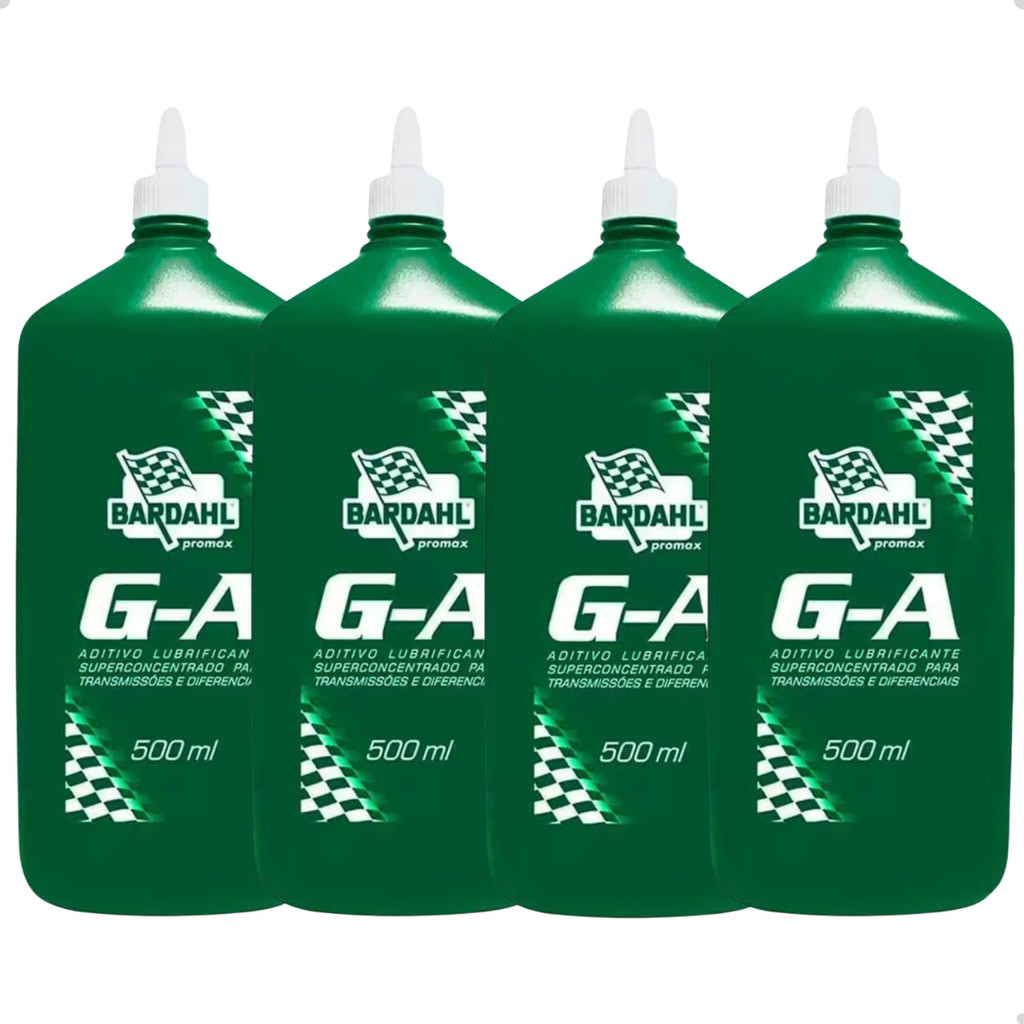 Aditivo Óleo Câmbio Diferencial Bardahl G-A 500ml Kit 4 Unidades Proteção Engrenagens