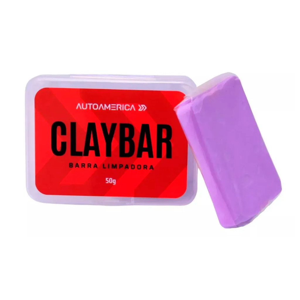 Clay Bar Barra Limpadora E Descontaminante 50g Autoamerica em Oferta na Shopee