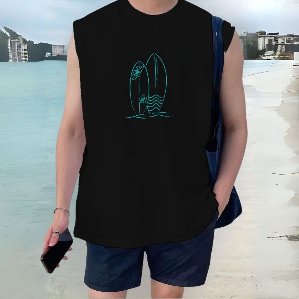 Regata masculina camiseta cavada oversized streetwear Larga Moda Praia Oversized Sem Mangas Camisa Masculina Summer Boy