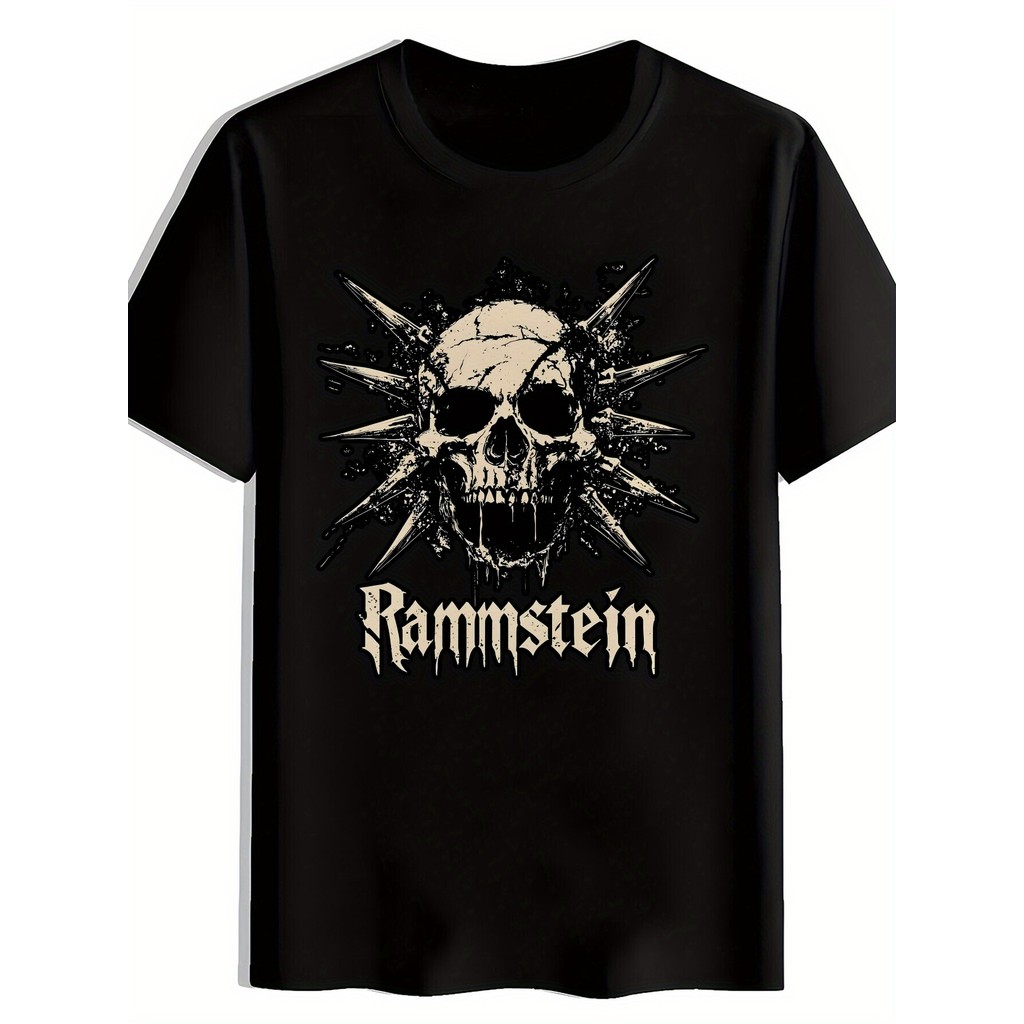 Camiseta Unissex Premium Plus Size Rammstein Básica Oversized 100% Algodão Confecção Própria Streetwear