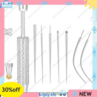 🌹Para Trocar Jóias-Piercing Taper Bola Grabber Ferramenta-Aplicadora De Brincos Traseiros Planos , Kit De Corporal