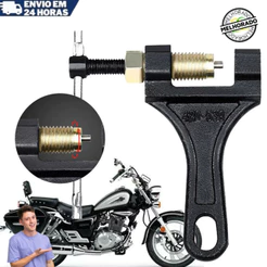 Chave Extrator Pino Corrente Moto Compativel Com Mod 420 428 520 525 530