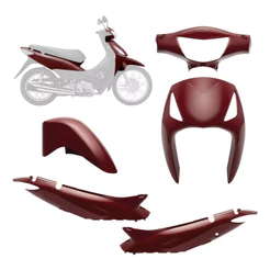 Kit Completo Carenagem Plástica Biz 125 KS ES 2006 2007 2008 2009 2010