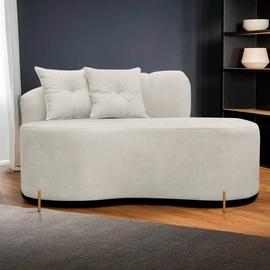 Sofá Orgânico Grécia  2 Lugares 180cm Linho Bouclê Bege SOFA STORE