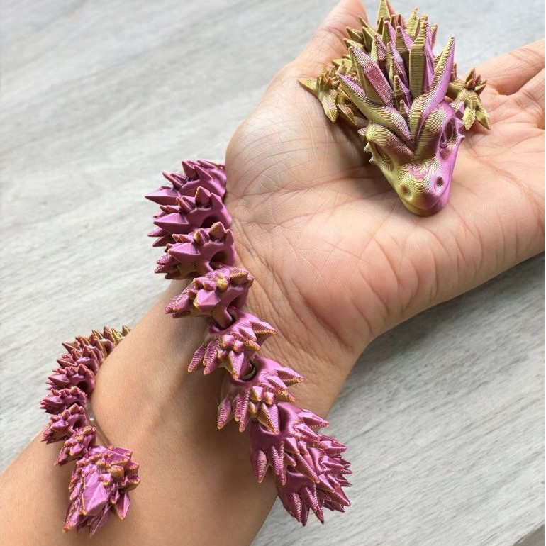 Enfeite Dragão Cristal Articulado 40cm decoração ou colecionadores criativo temático para fãs de mitologia miniatura 3d em Oferta na Shopee