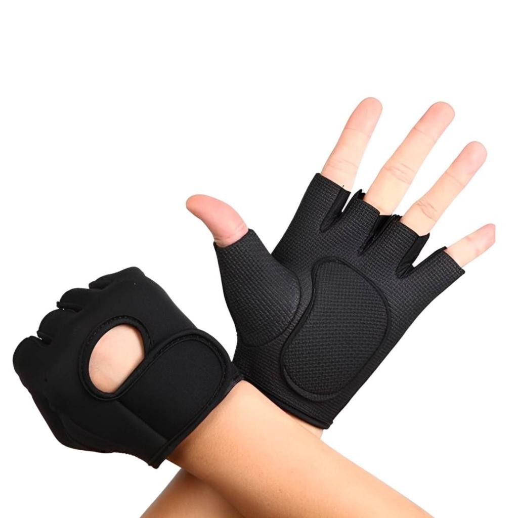 Luva de Academia Treino Crossfit Confortável Neoprene fecho Velcro Antiderrapante Ciclismo - PAR