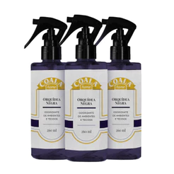 Kit 3 Odorizantes de Ambientes e Tecidos Orquídea Negra
