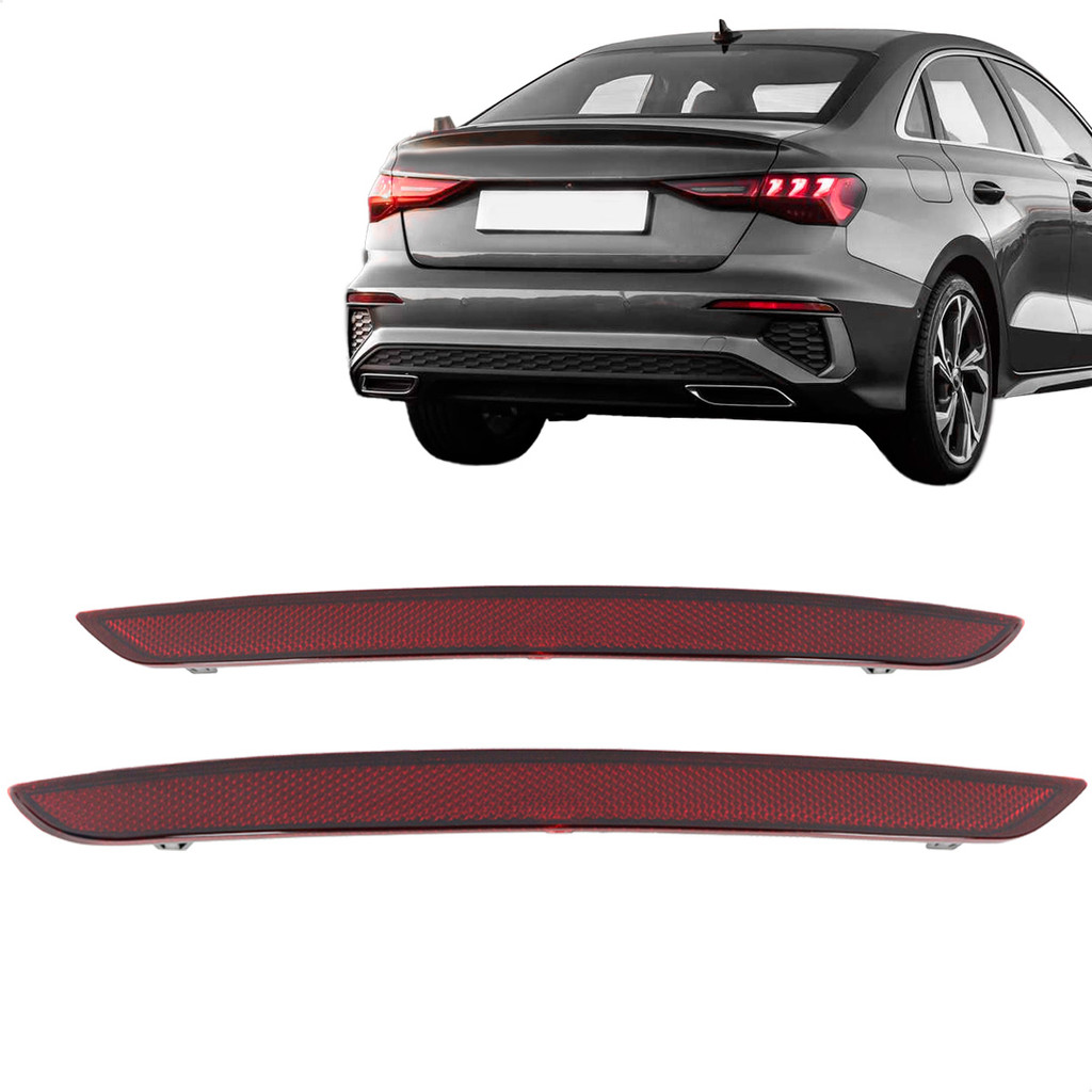 Par Refletor Parachoque Traseiro Audi A3 Sedan 2022 2023 2024