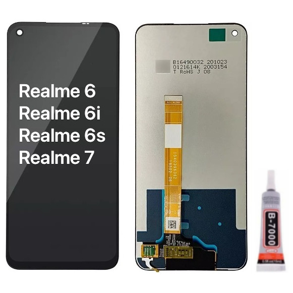 Tela Touch Display Lcd Compativel Realme 7 RMX2111 RMX2155 / Realme 6 /Realme 6i / Realme 6S A Pronta Entrega