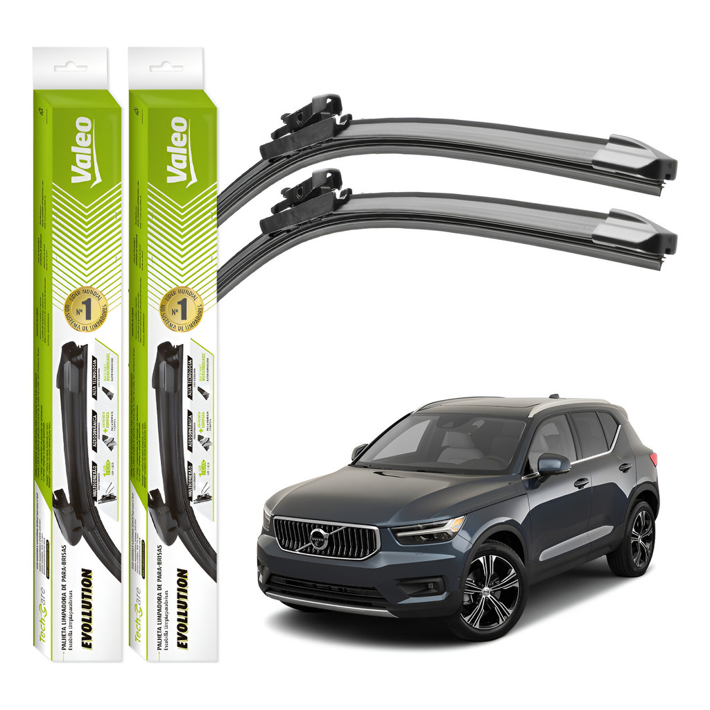 Par Palhetas Limpador Parabrisa Valeo Volvo Xc40 2018 A 2024