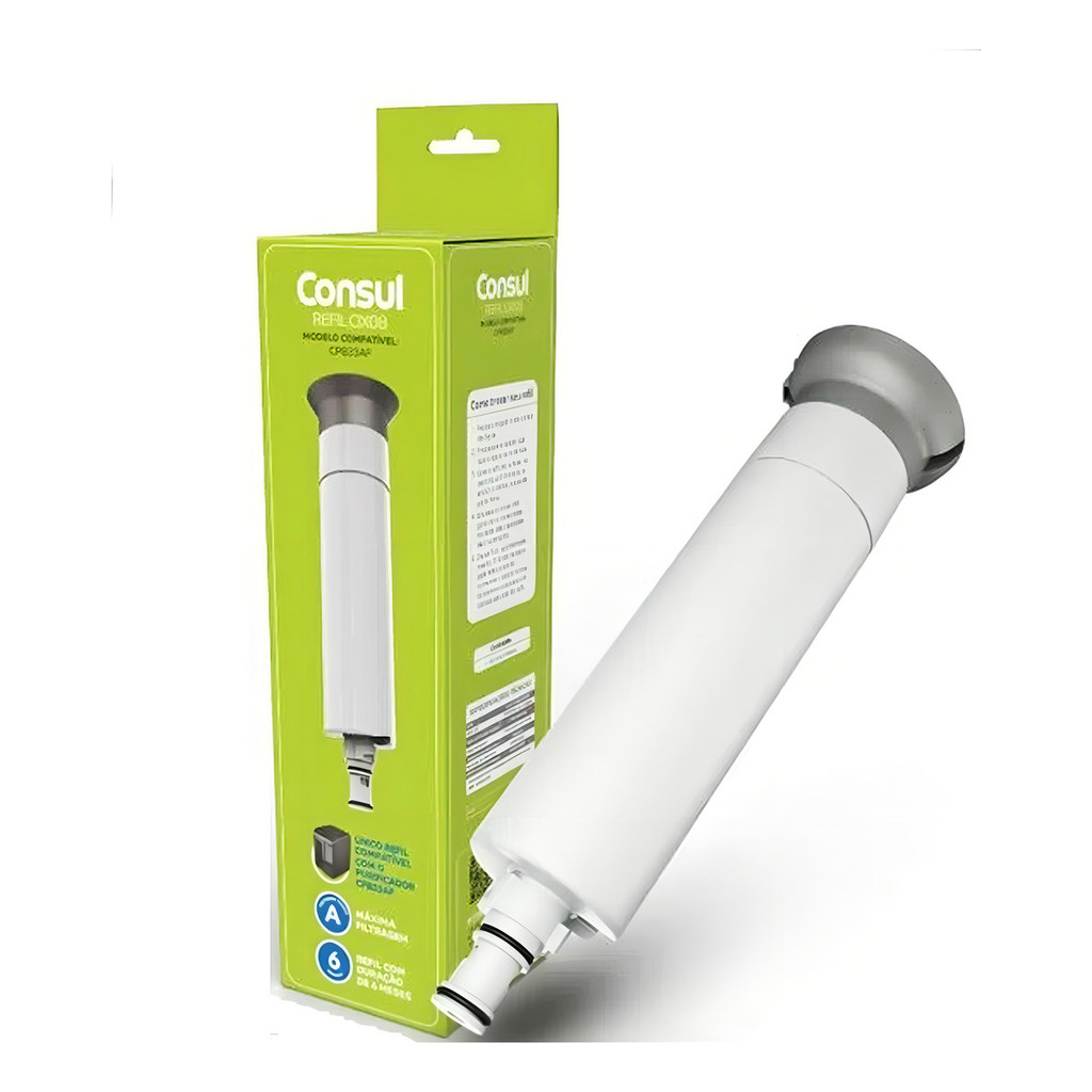 Refil Filtro Purificador Consul Cix08ax Cpb33af W11509387 Cor Cinza em Oferta na Shopee