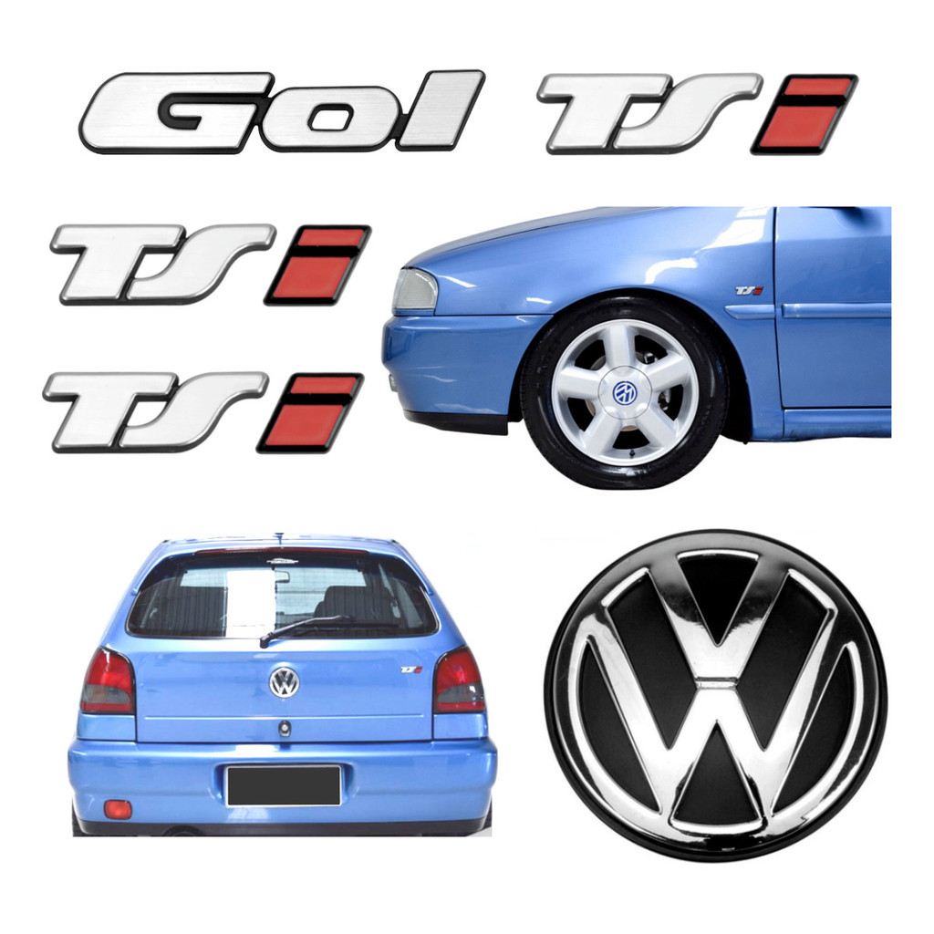 Emblemas Gol Tsi + Laterais Tsi + Vw Mala - Bola G2