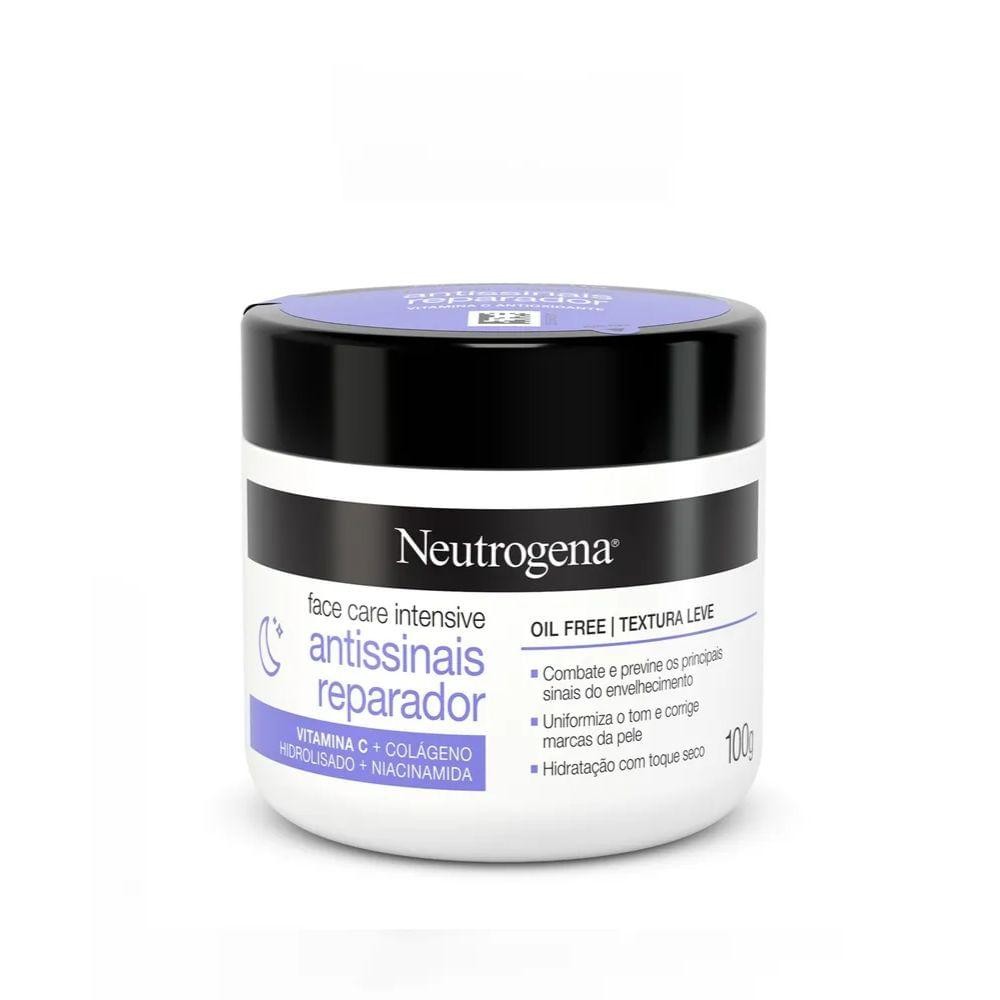 HIDRATANTE FACIAL NEUTROGENA FACE CARE INTENSIVE ANTISSINAIS REPARADOR -  100G em Oferta na Shopee