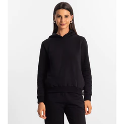 Moletom com Capuz Feminino Rovitex Preto