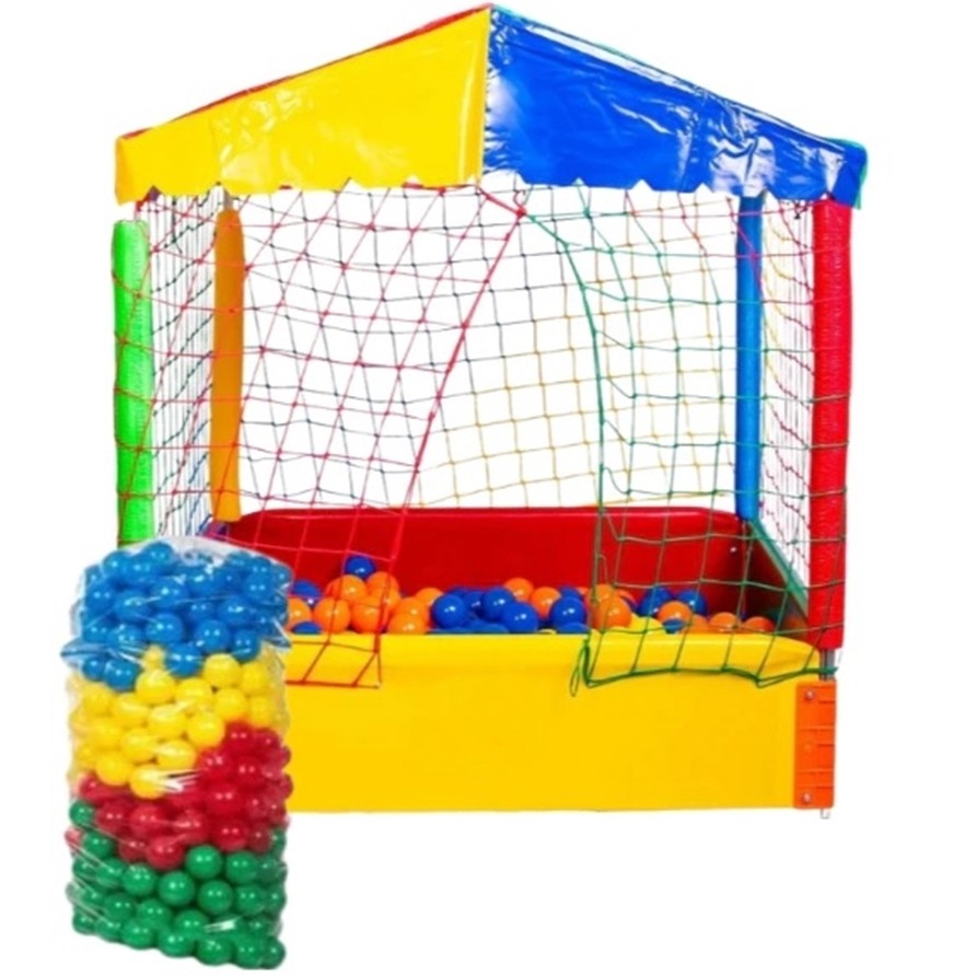 Piscina de bolinhas 1x1 acompanhada de 500 bolinhas e Tatame brinde
