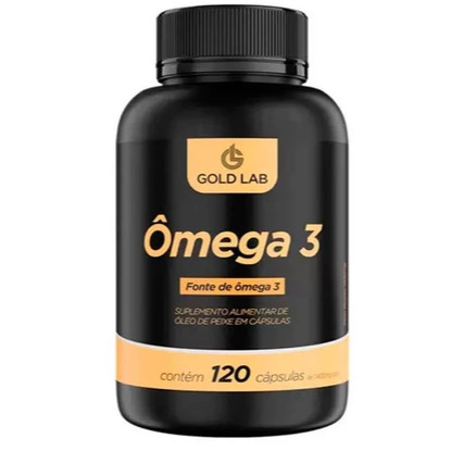 Ômega 3 1000mg com 120 Capsulas (Gold Lab) em Oferta na Shopee