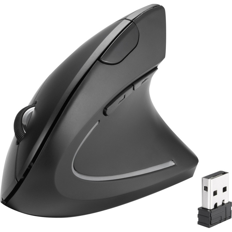 Mouse Vertical Ergonômico 2.4GHz Mouse Óptico Sem Fio 3 Ajustável Wireless