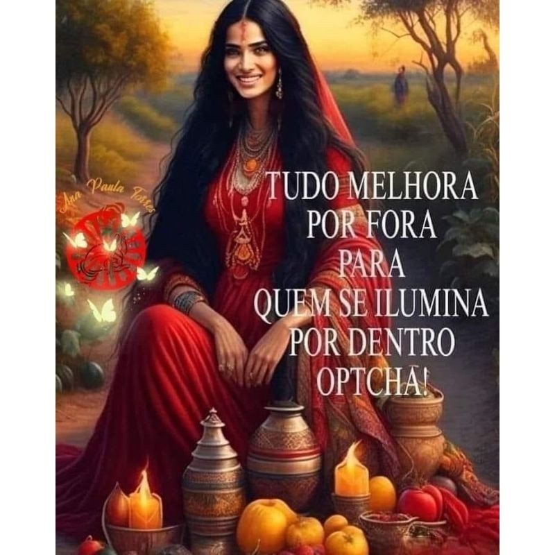 Quadro Frase Cigana tudo melhora por fora, pra quem se ilumina por dentro