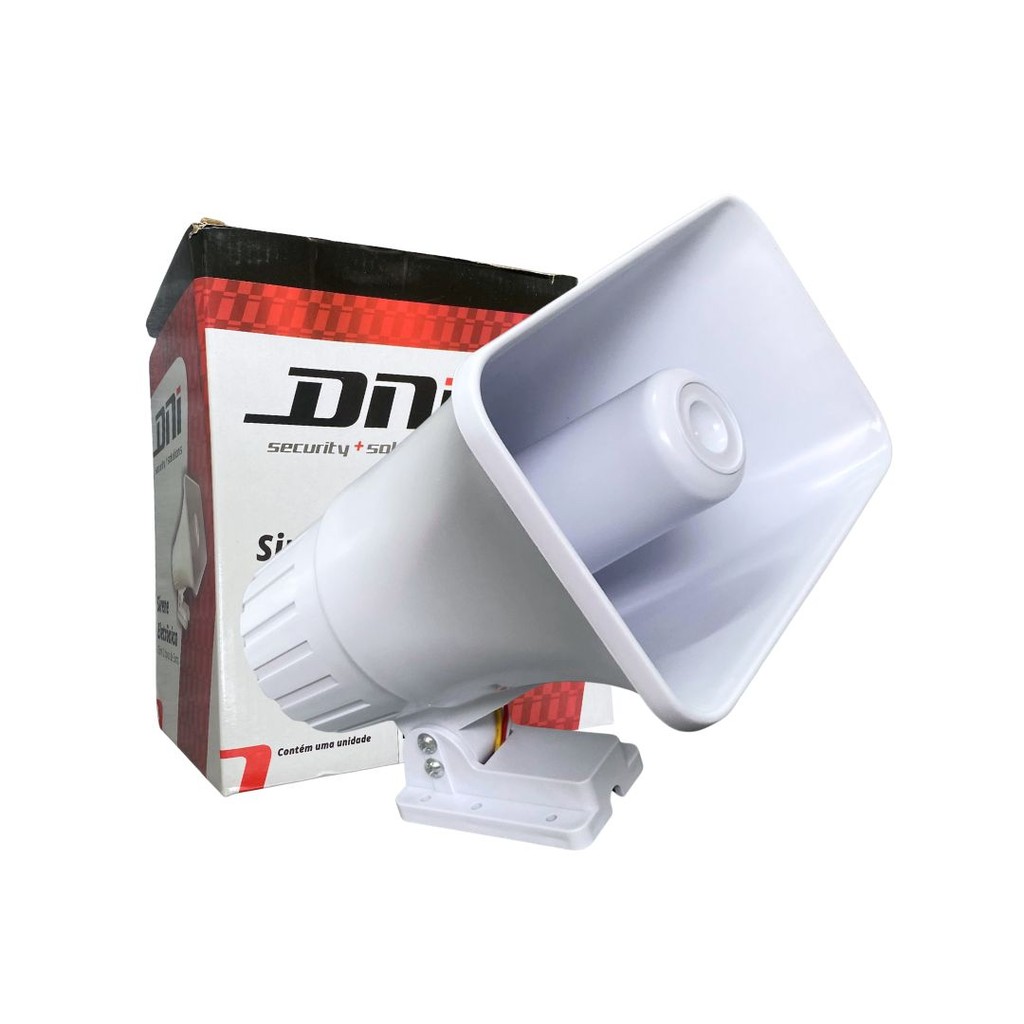 Sirene Eletrônica 130dB Sirene Alarme Residencial Sirene 12v Sirene 2 Sons Potentes 30w