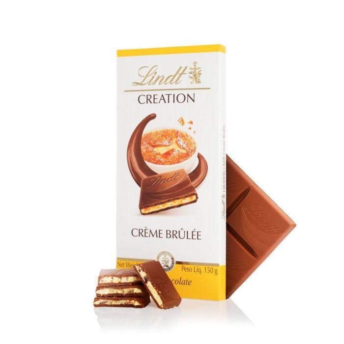 Barra De Chocolate Lindt Creation Milk Creme Brulee 150g