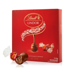 Caixa de Bombons Lindt Lindor ao Leite 112g