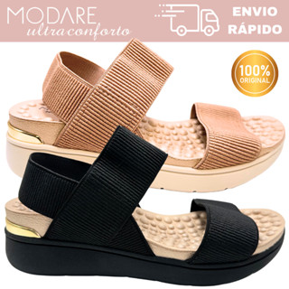 Sandália Modare Anabela 7151.102 Com Palmilha Massageadora em Oferta na Shopee