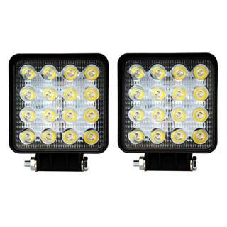 kit 2 farois de milha led potente 48w universal para carro moto caminhao em Oferta na Shopee