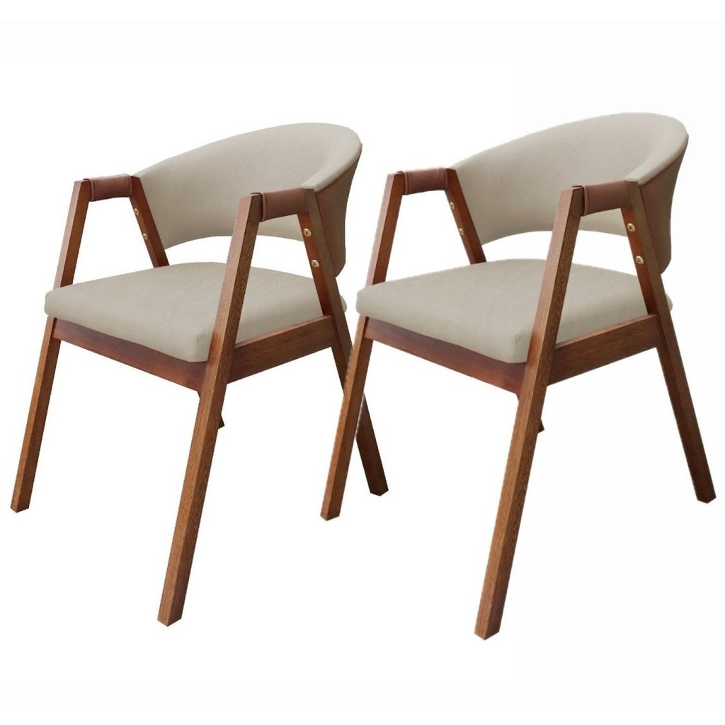 Kit com 2 Cadeiras para Sala de Jantar Ávila em Oferta na Shopee