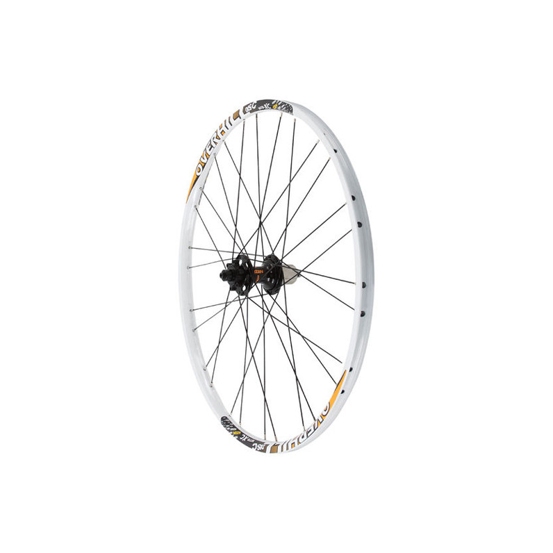 Roda Montada 26 Vzan Over Hill Disc K7 Branca – Aro de Alumínio para MTB