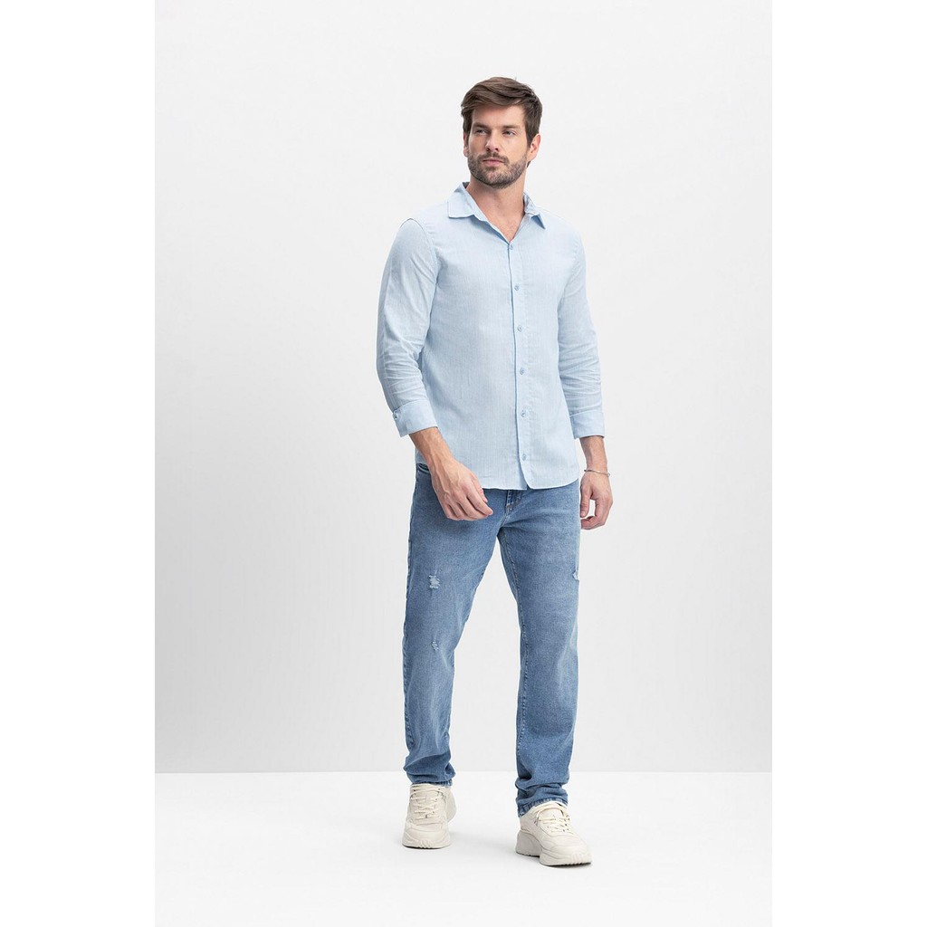 Camisa masculina em linho Essendi Camisa Verano Linho Masculina Essendi P