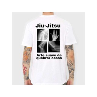 CAMISETA 100% ALGODÃO UNISSEX JIU JITSU BRASIL raio-x  STREET WEAR ACADEMIA dia dia em Oferta na Shopee