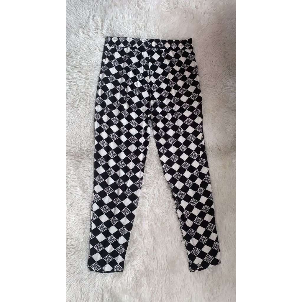 Calça de Malha Estampada Feminina 008