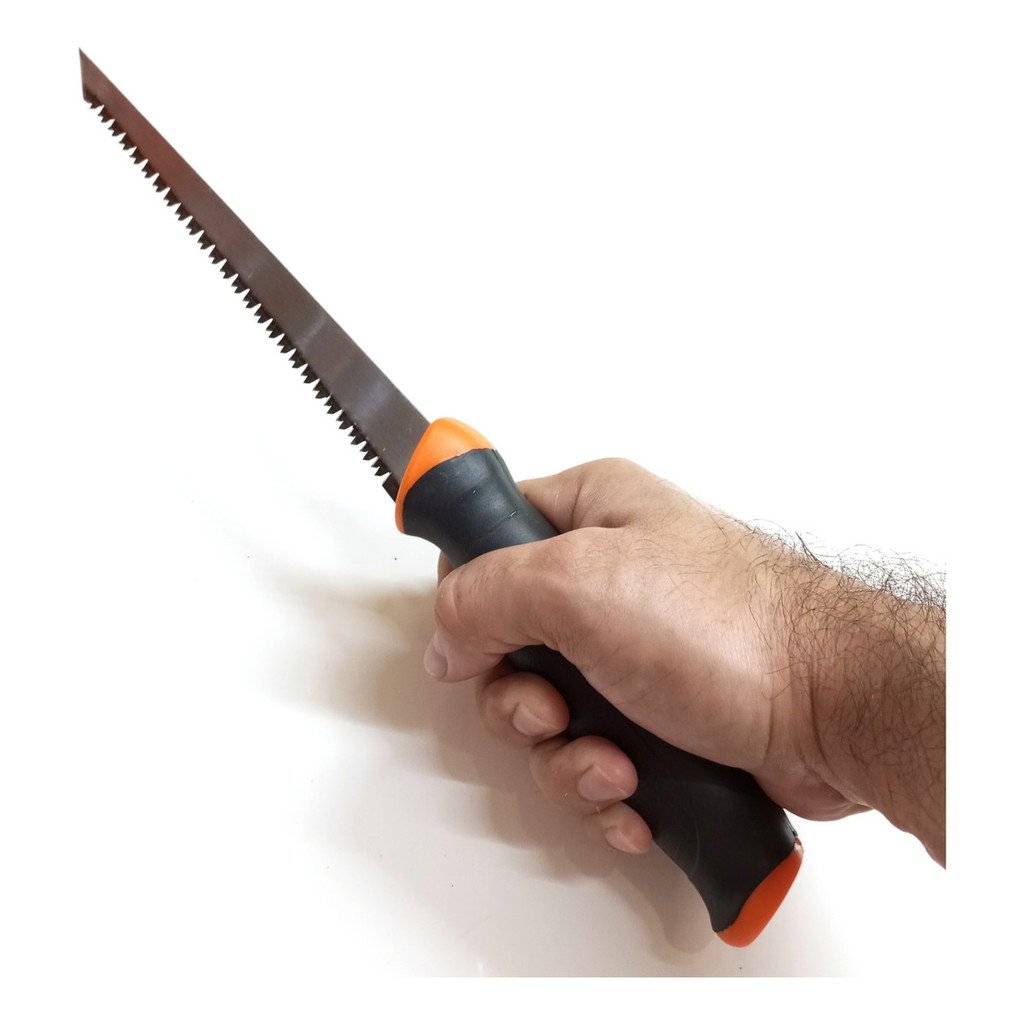 Serra Cortar Arvore Galho Tipo Faca Serrote 16cm Lamina Grd Preto