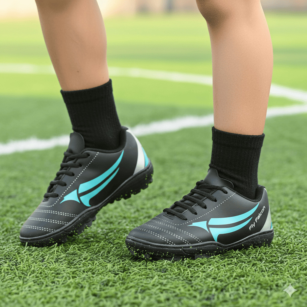 Chuteira Society Infantil Fly Falcon Original Conforto e Desempenho no Campo