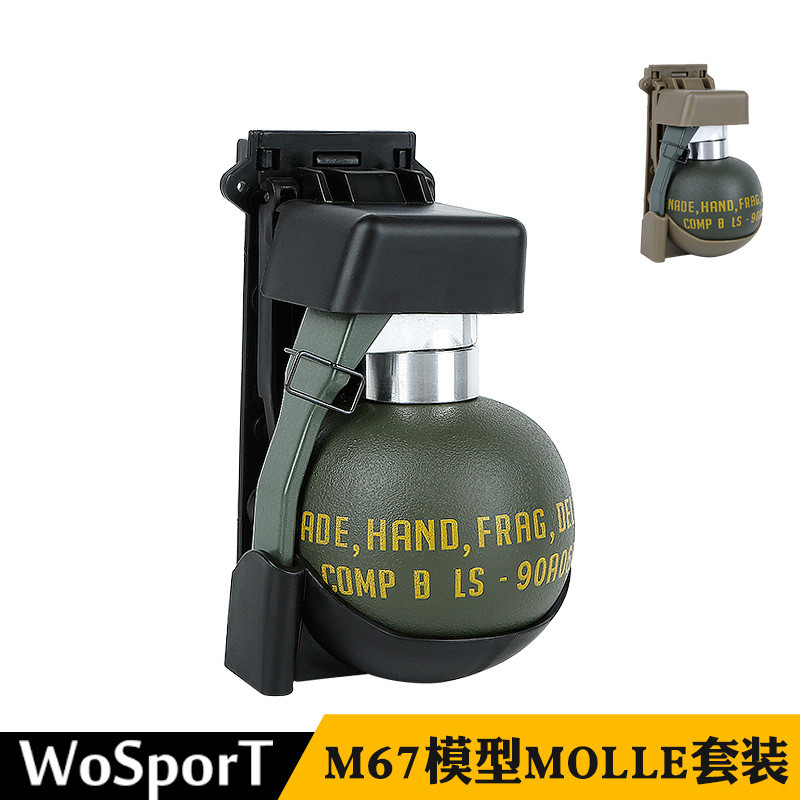 Equipamento de modelo de ventilador militar M67, modelo de granada MOLLE, conjunto tático de carga, carregamento de fran