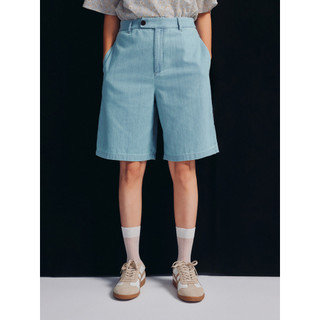 Bug American Style College < Sea Salt Soda Pants} Algodão Importado Casual Slimmer Look Reto Cintura Média Shorts Jeans 