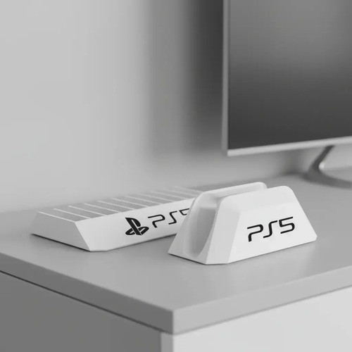 Kit Suporte Organizador Para 10 Jogos E Porta Controle Ps5