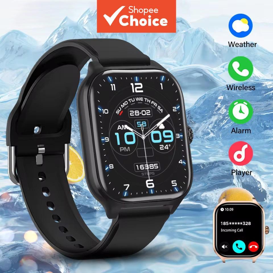 Novo Smartwatch Android iOS Telefone 2.01 Polegadas Tela Colorida Bluetooth Atende Chamadas Relógio Fitness Tracker