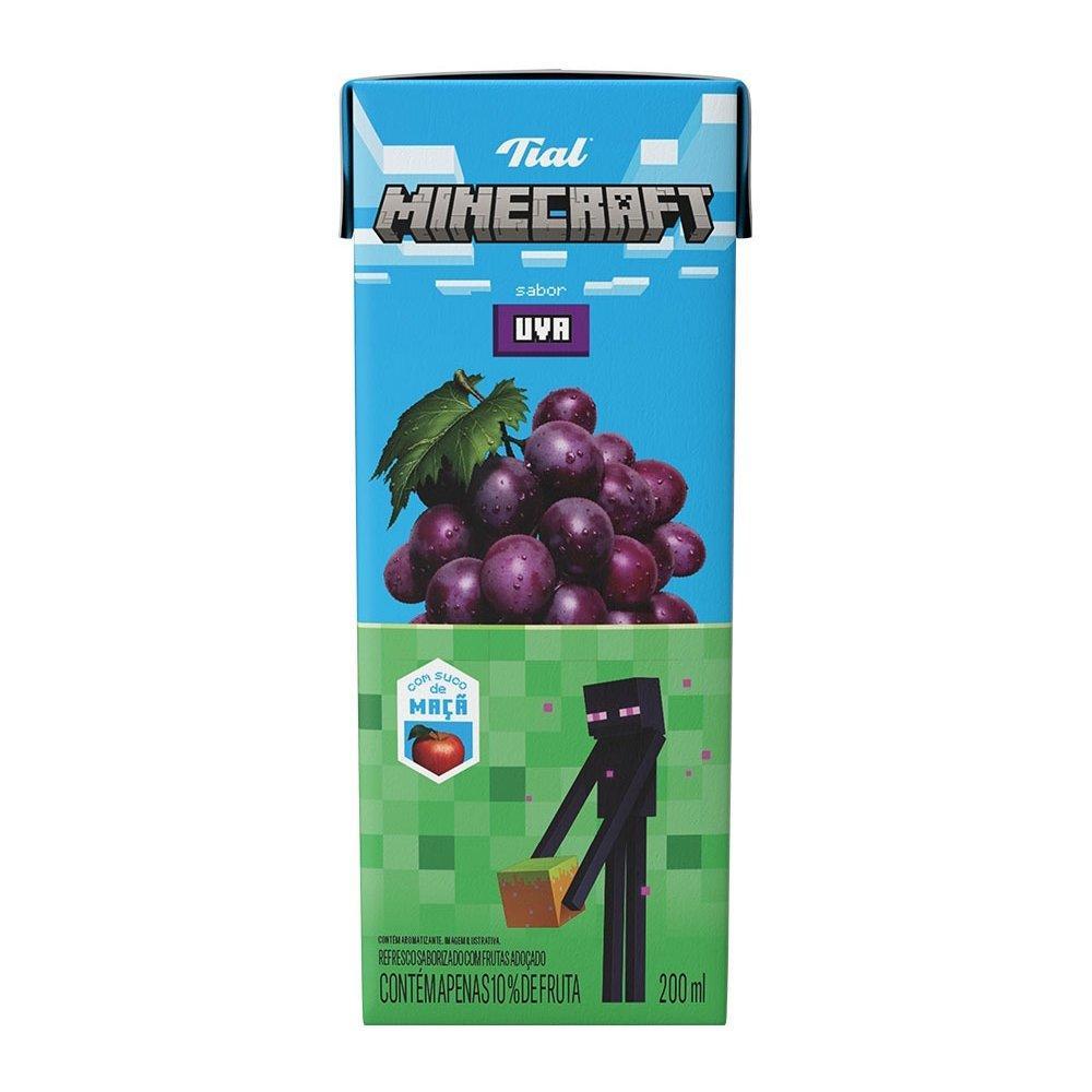 Suco Tial Minecraft Uva 200ml - Embalagem com 24 Unidades
