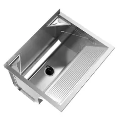 Tanque Ghel Plus Inox 50,6x60,8x29,4cm 48L 500 com Suporte