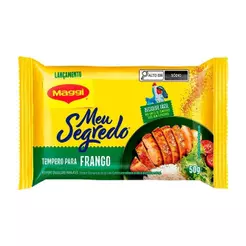 Tempero Maggi Granulado Meu Segredo Frango 50g - Embalagem com 48 Unidades