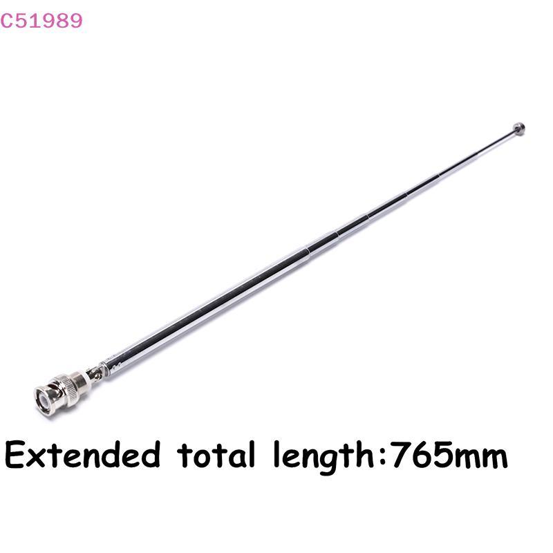 [kaan] Antena Telescópica De 765 Mm Q9 BNC Conector Scanner De Rádio FM Portátil VHF UHF TW BR