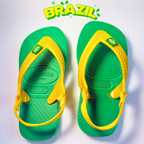 Chinelo Infantil Baby Com Elástico Antiderrapante Confortável Unissex Brasil Pronta Entrega