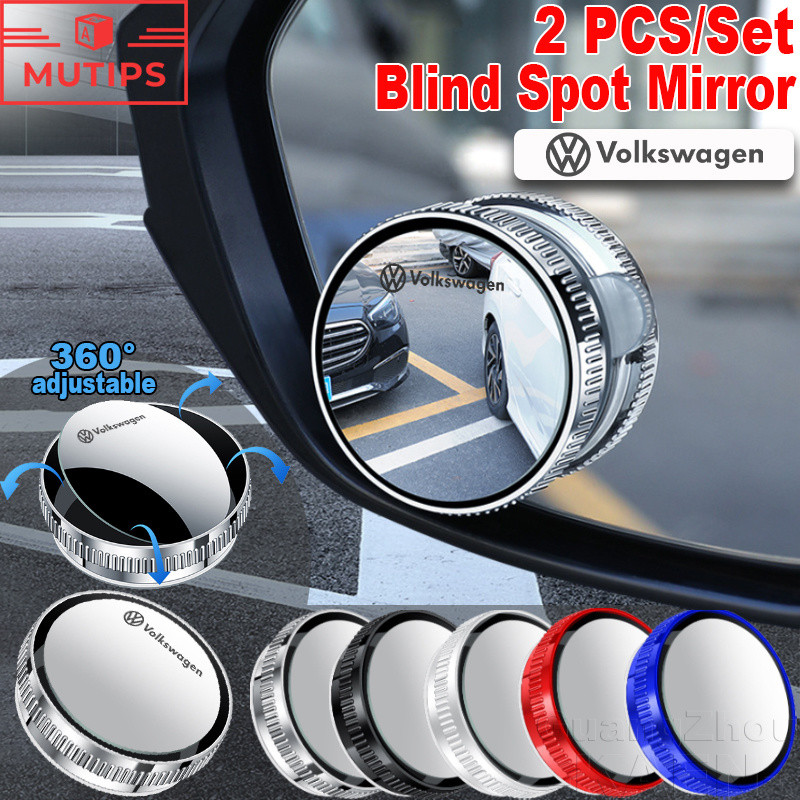 Volkswagen 2 PCS 360 ° Espelho De Ponto Cego Ajustável Retrovisor Do Carro Auxiliar Grande Angular Para VW Polo UP T Cro