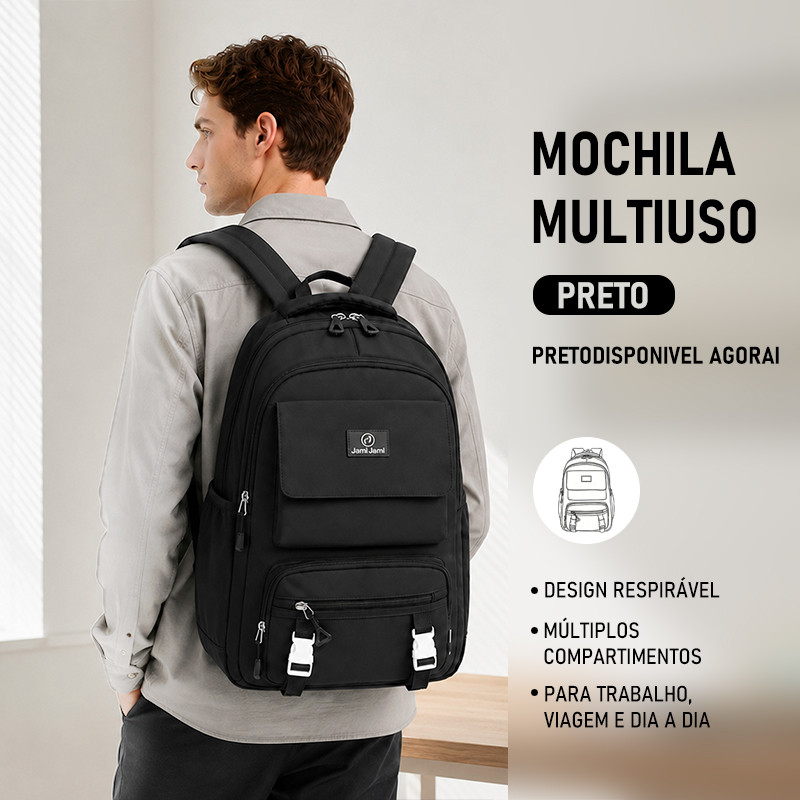 JAMI JAMI Mochila Feminina Escolar Universitária De Viagem Moda Casual Unissex 919