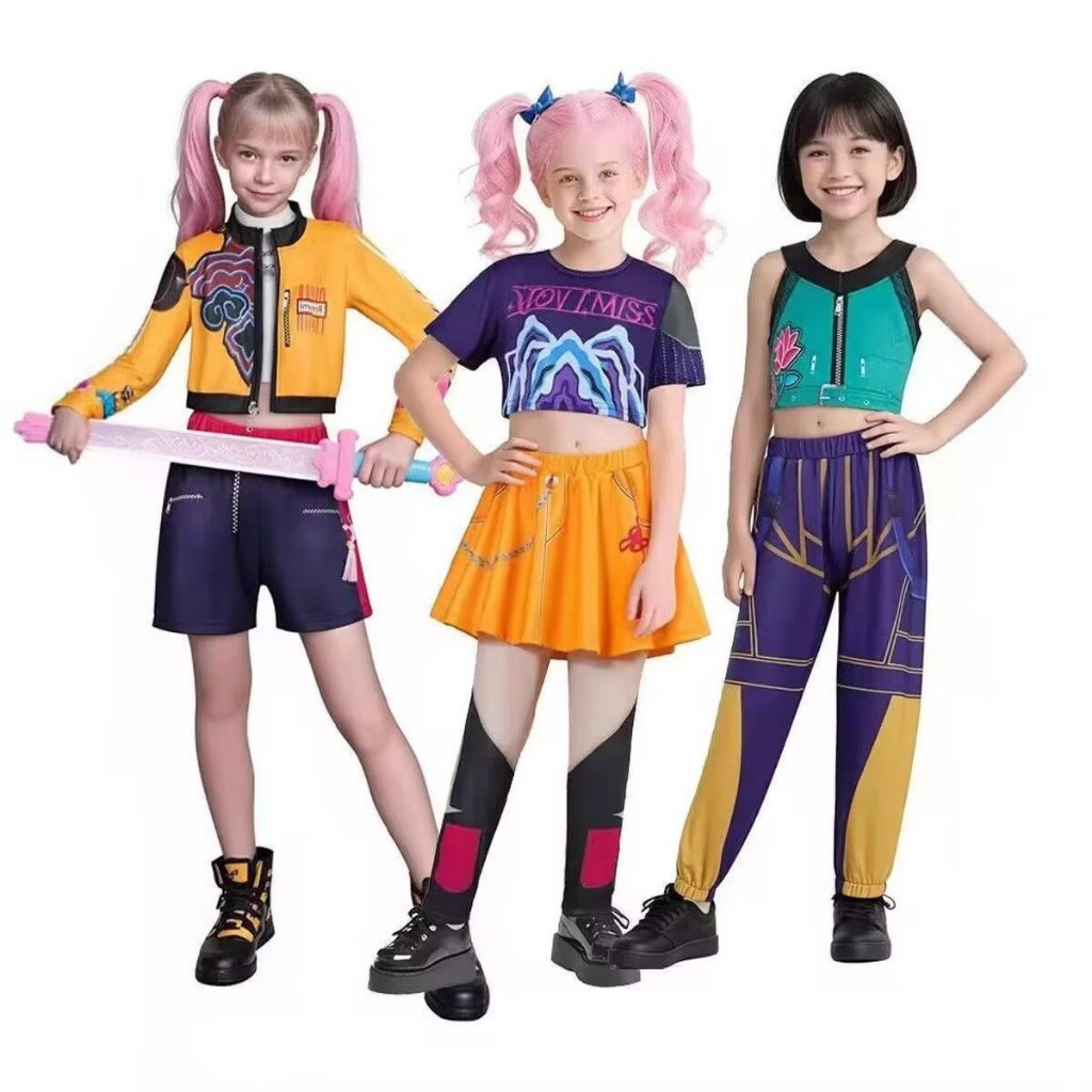 Rume Zuey Mera kids Cosplay Costume Kpep Domen Hanters Cosplay kid Hantrix Supergirl Idol Cosplay