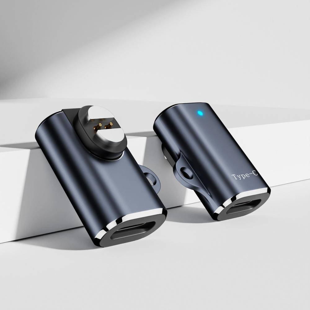 Adaptador De Carregamento De Fone De Ouvido Magnético USB-C Tipo Para 2 Pinos Fones Bluetooth De Condução Óssea Suunto W