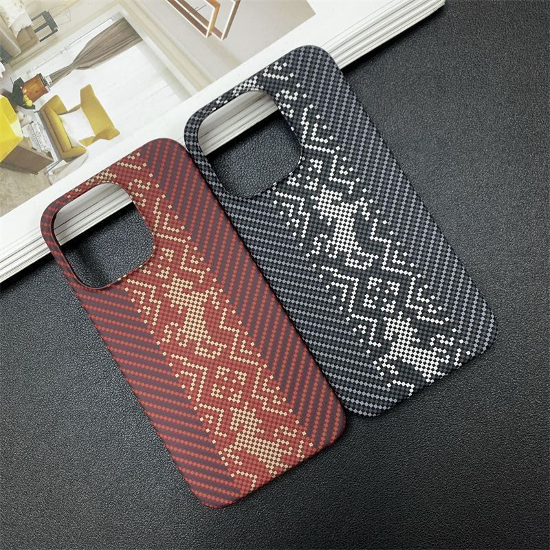 Adequado para a capa do telefone OnePlus 15T, capa rígida leve de fibra de carbono Kevlar 15 com textura Ace6.