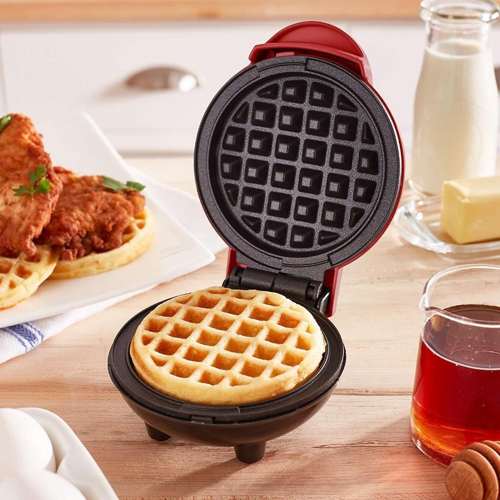 Mini Máquina de Waffle e Panquecas Elétrica
